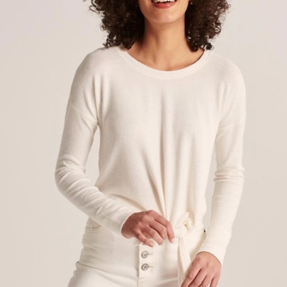 Abercrombie & Fitch Tops - Abercrombie Long Sleeve Cozy Side Tie Top